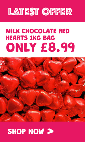 Milk Chocolate Red Hearts 1kg Bag