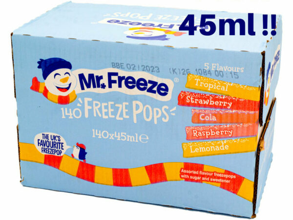 Mr Freeze Ice Pops lollies 140 x 45ml