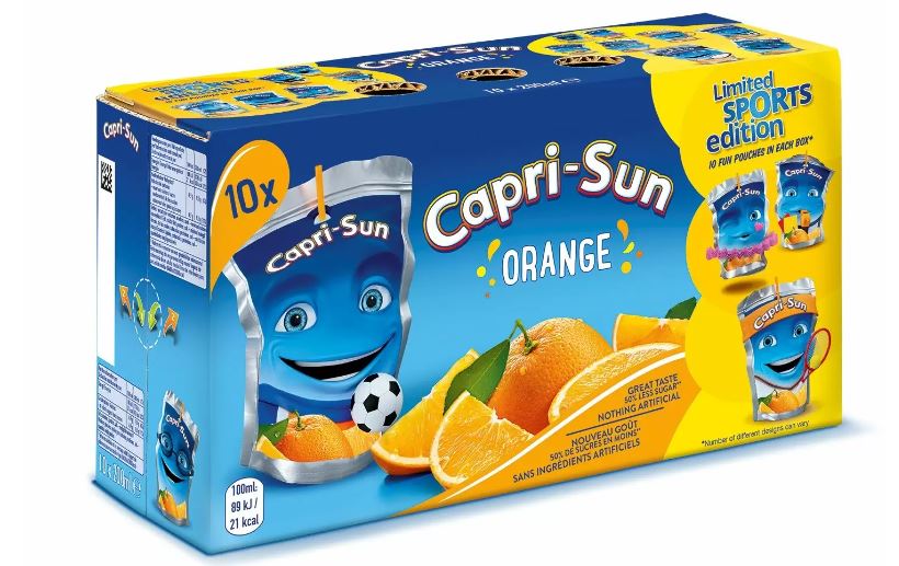 Capri-Sun Orange Juice Drink 200ml 10 Pack
